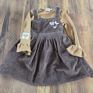 Disney Brown Corduroy Girls Matching Set